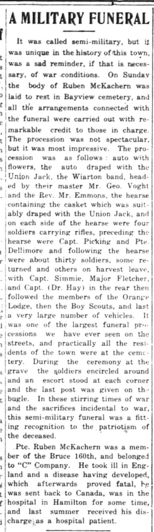 Canadian Echo Wiarton, October 2, 1918